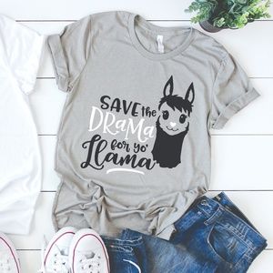 SAVE THE DRAMA FOR YO LLAMA FUNNY GRAPHIC TEE